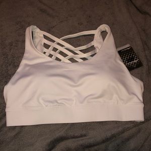 White sports bra